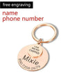 Funny Personalized POD Collar Pet ID Tag Keychain