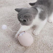 Egg-Shaped Interactive Cat Toy with Dangling Ball – Battery-Operated (Green, White, Pink)