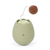 Egg-Shaped Interactive Cat Toy with Dangling Ball – Battery-Operated (Green, White, Pink)