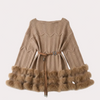 Fur Belted Mini Dress