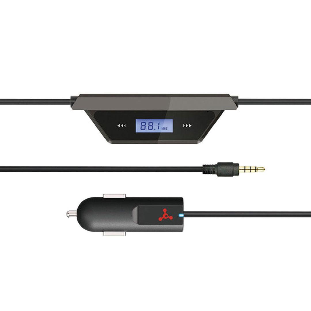 Fuse - Transmetteur FM, câble en nylon tressé, connecteur pour téléphone.