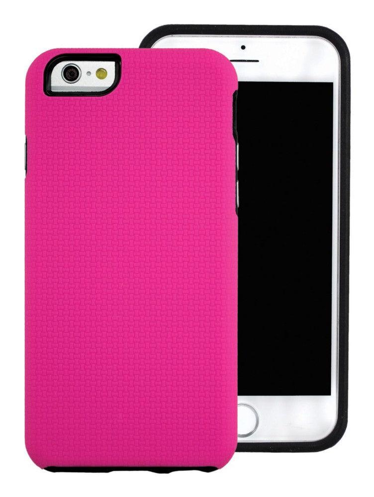 Coque de téléphone Fuse pour iPhone 6/6S, en caoutchouc texturé, robuste, rose.