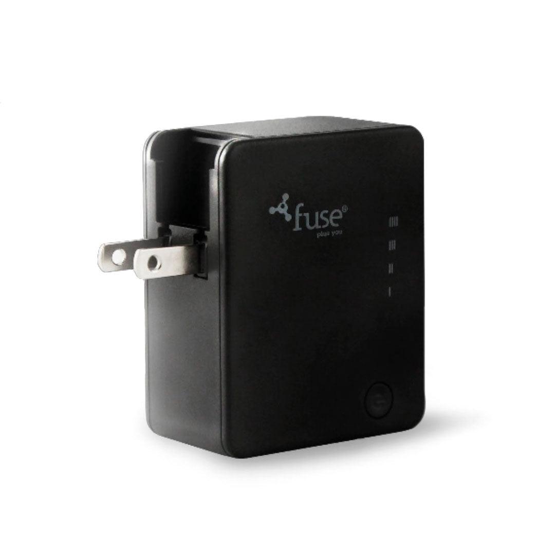 Fuse - Wall Charger 1 Port 31Amp Usb-A With 2600Mah Powerbank Black