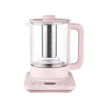 Automatic Glass Tea Maker, 800W Electric Tea Stewing Pot, 2L, Pink and White