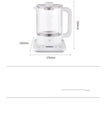 Automatic Glass Tea Maker, 800W Electric Tea Stewing Pot, 2L, Pink and White