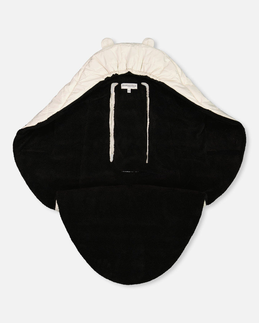 Snuggly Wrap Silver White For Car Seat And Stroller