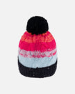 Knit Hat Gradient Blue, Coral And Fuschia