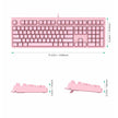 AUKEY G15 Mechanical Gaming Keyboard RGB Pink