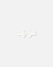 Headband With Glittering Tulle Bow Off White