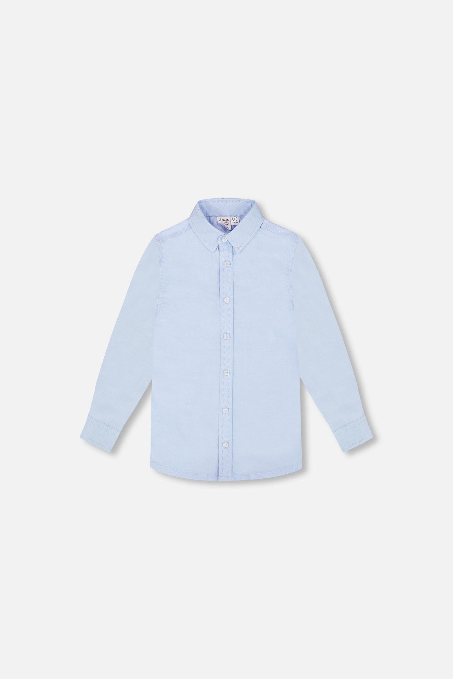 Long Sleeve Button Down Shirt Pale Blue