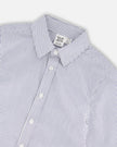 Long Sleeve Button Down Shirt Navy Blue Stripes