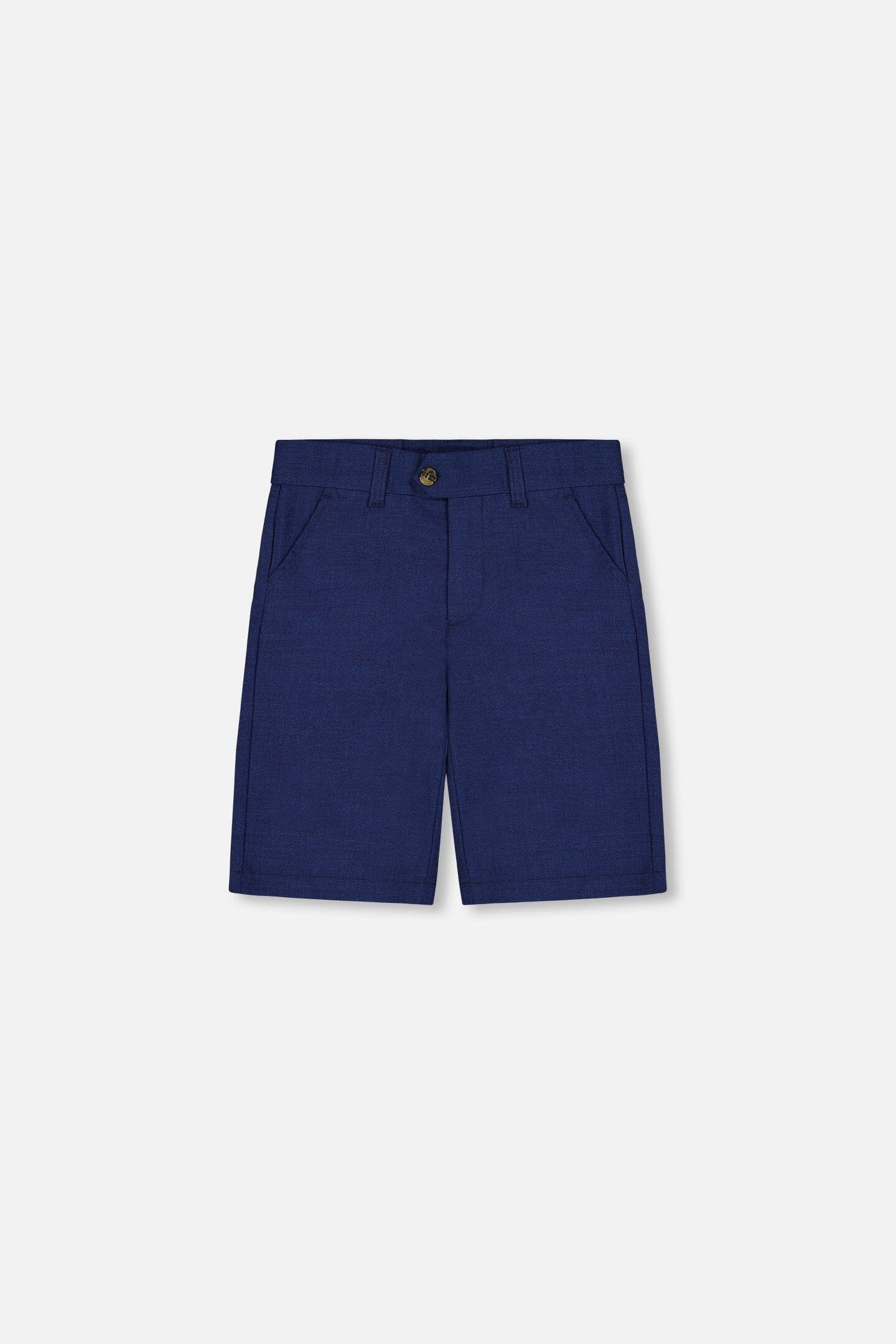 Slant Pocket Bermuda Shorts Navy Blue