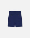 Slant Pocket Bermuda Shorts Navy Blue