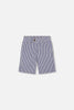 Slant Pocket Bermuda Shorts Royal Blue Striped