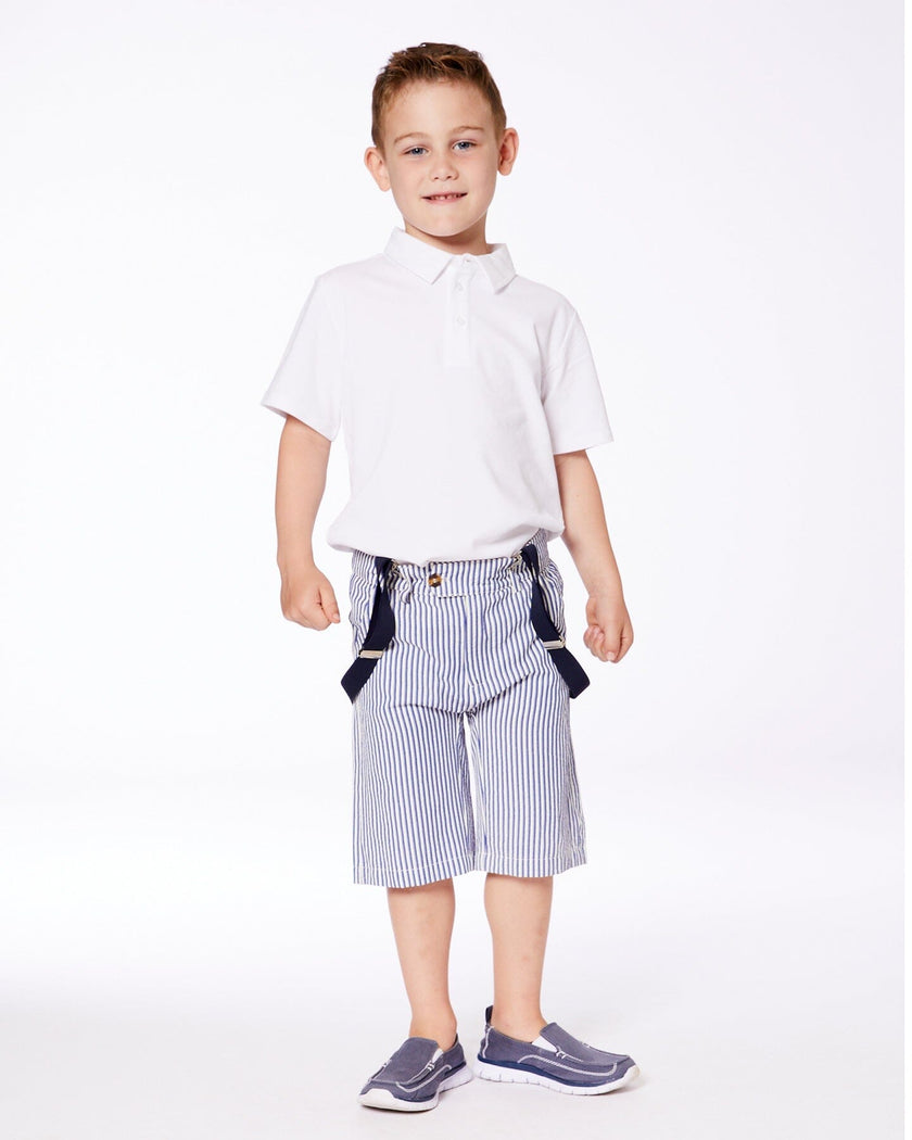 Short Sleeve Polo Shirt White
