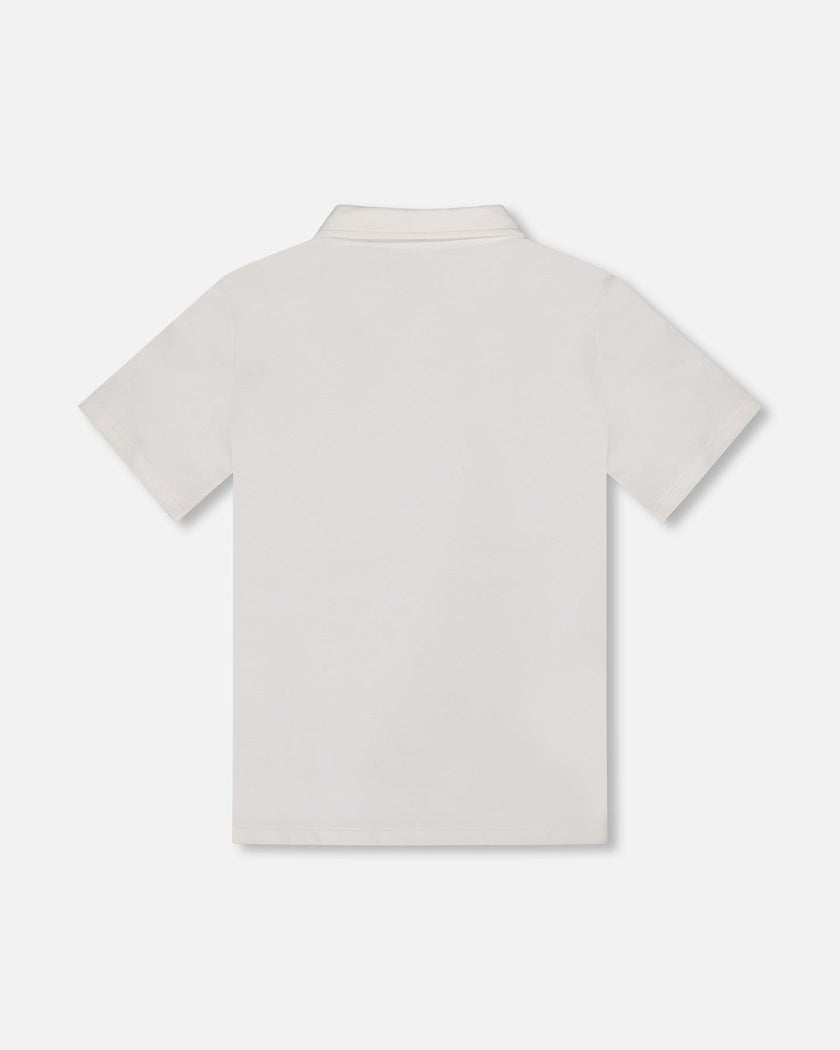 Short Sleeve Polo Shirt White