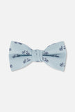 Bow Tie Pale Blue With Bicycle