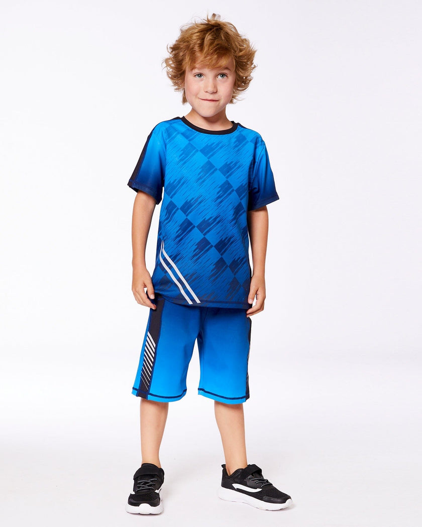 Athletic Shorts Blue And Black