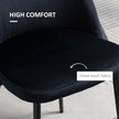 Dylan Set of 2 Mid-Back Dining Chairs-Black