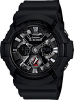 CASIO G-Shock Analog-Digital with IP Aluminum Bezel Black | GA201-1A