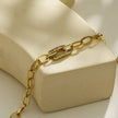 GAILA Deco Paper-Clip Bracelet with Zirconia Embedded Centre Piece