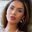 Style GALENA Gold : Boucles d’oreilles torsadées.