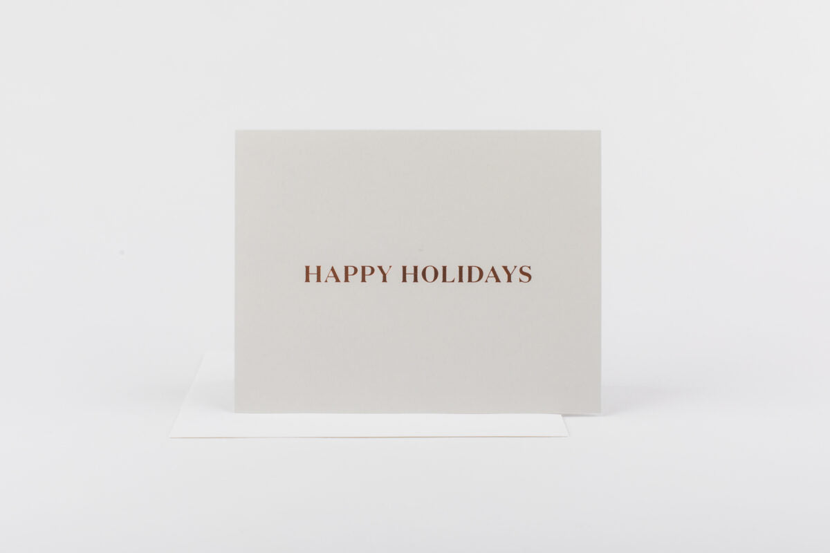 Happy Holidays (Rose Gold)