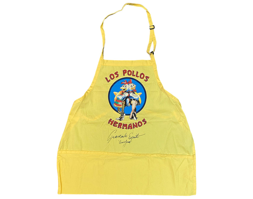 Giancarlo Esposito Autographed Breaking Bad Los Pollos Hermanos Apron Inscribed 