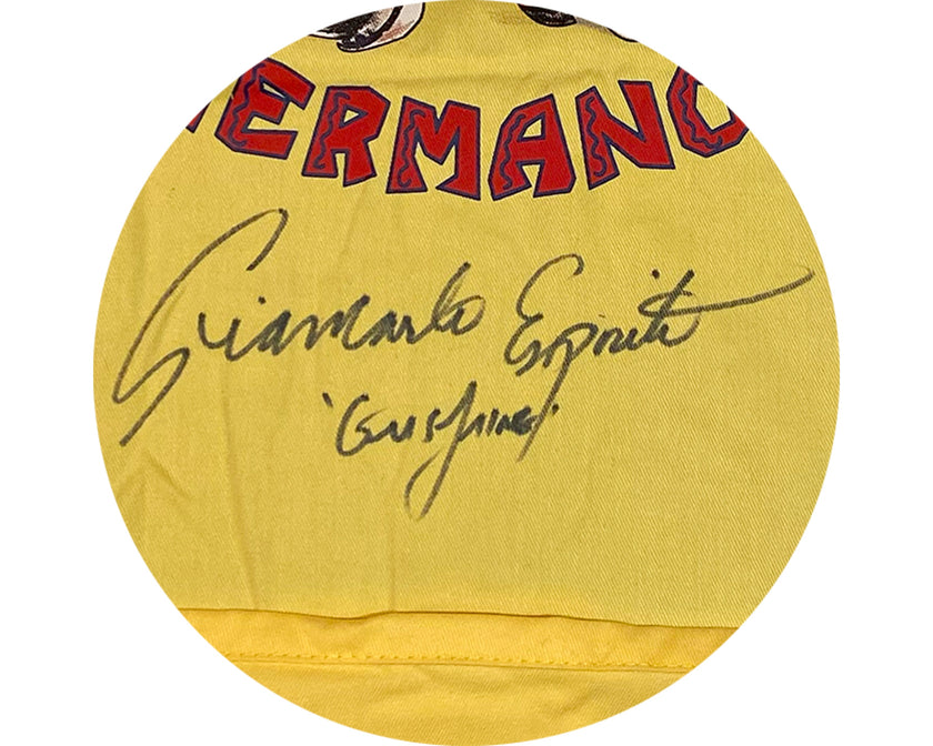 Giancarlo Esposito Autographed Breaking Bad Los Pollos Hermanos Apron Inscribed 