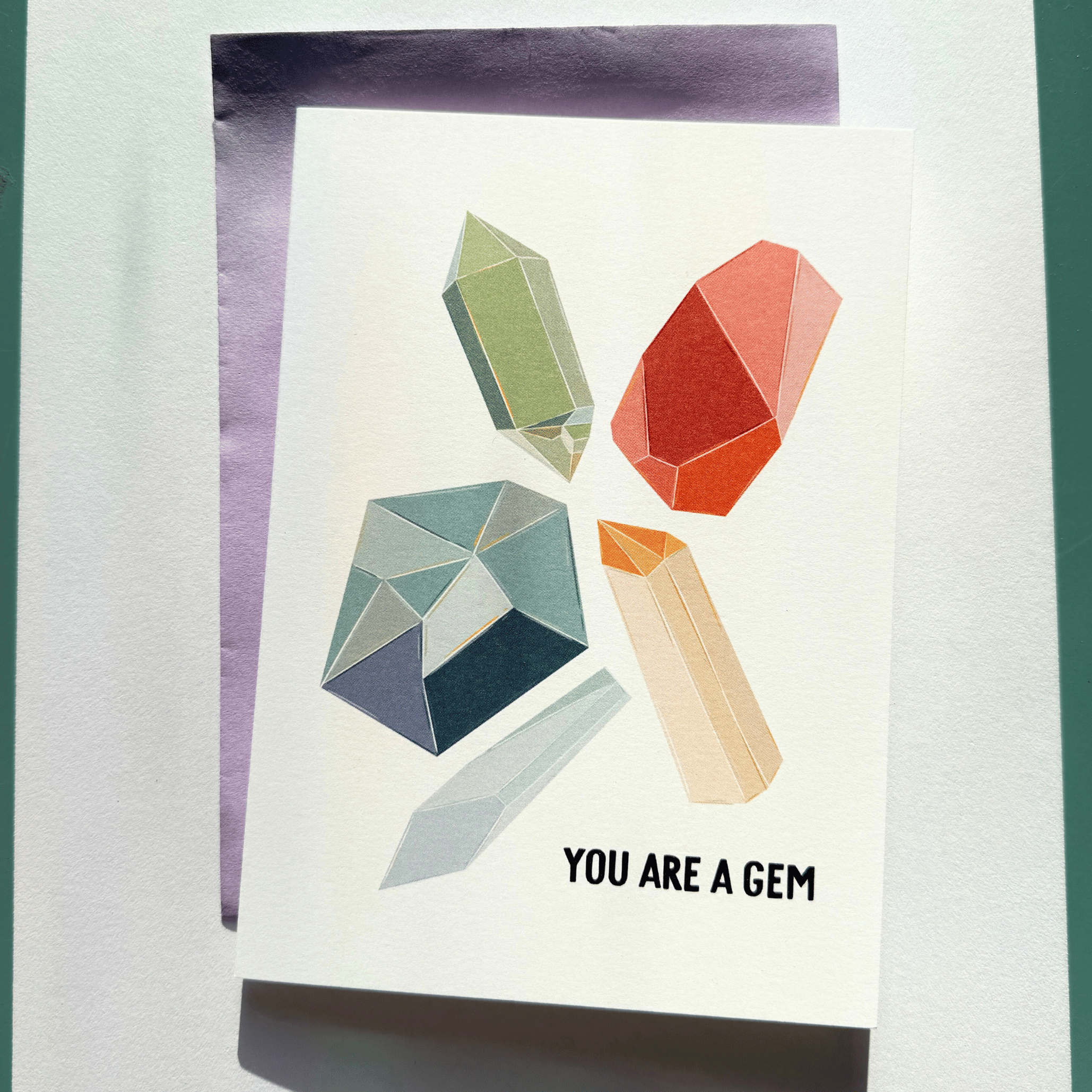 You Are a Gem Sticker Greeting Card