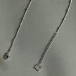 GENOA Beaded Silver Chain Necklace