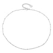 GENOA Beaded Silver Chain Necklace