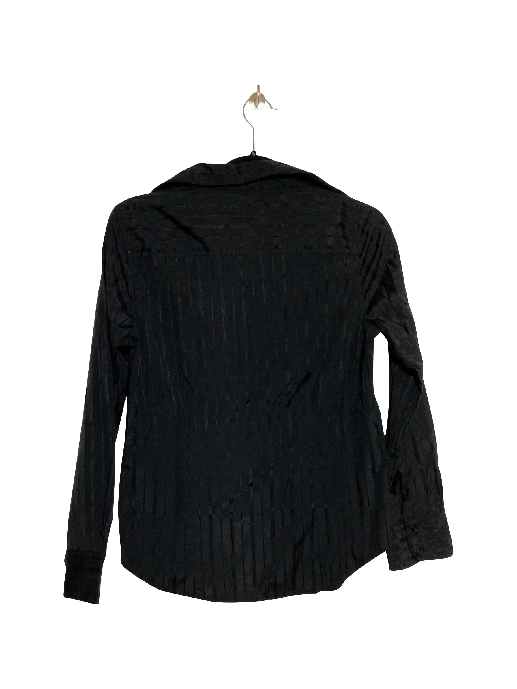 GEORGE Regular fit Button-down Top in Black  -  XS