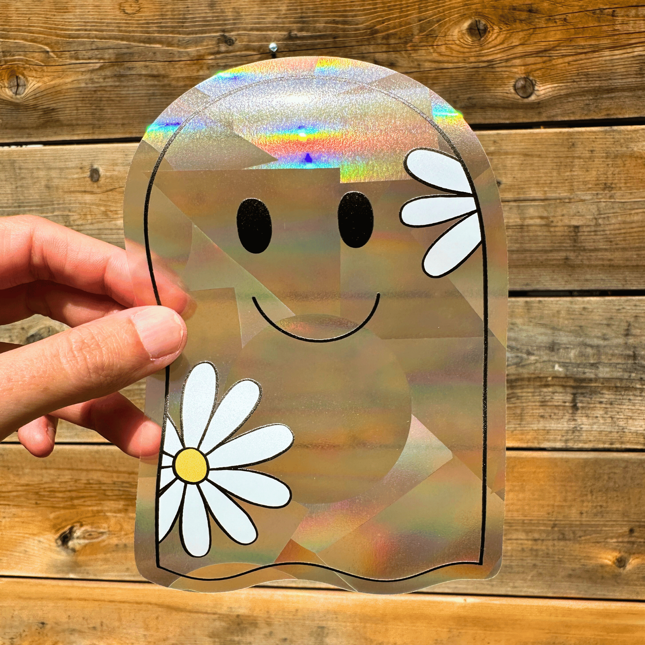 Ghostie Suncatcher Sticker