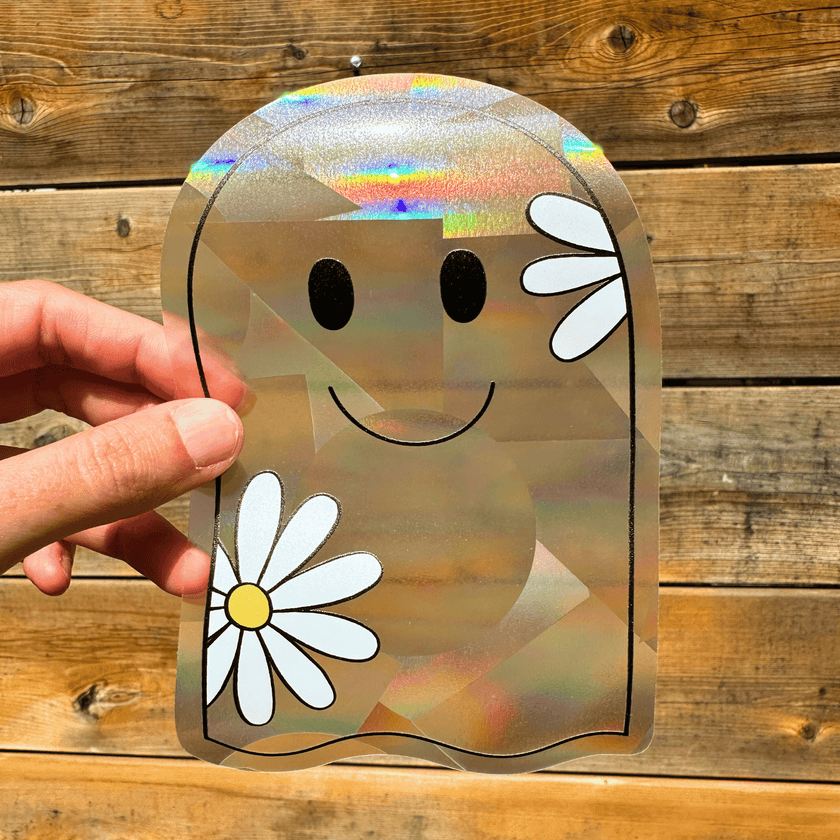 Ghostie Suncatcher Sticker