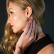 Boucles d'oreilles créoles ondulées GIZA 'Shape & Form'