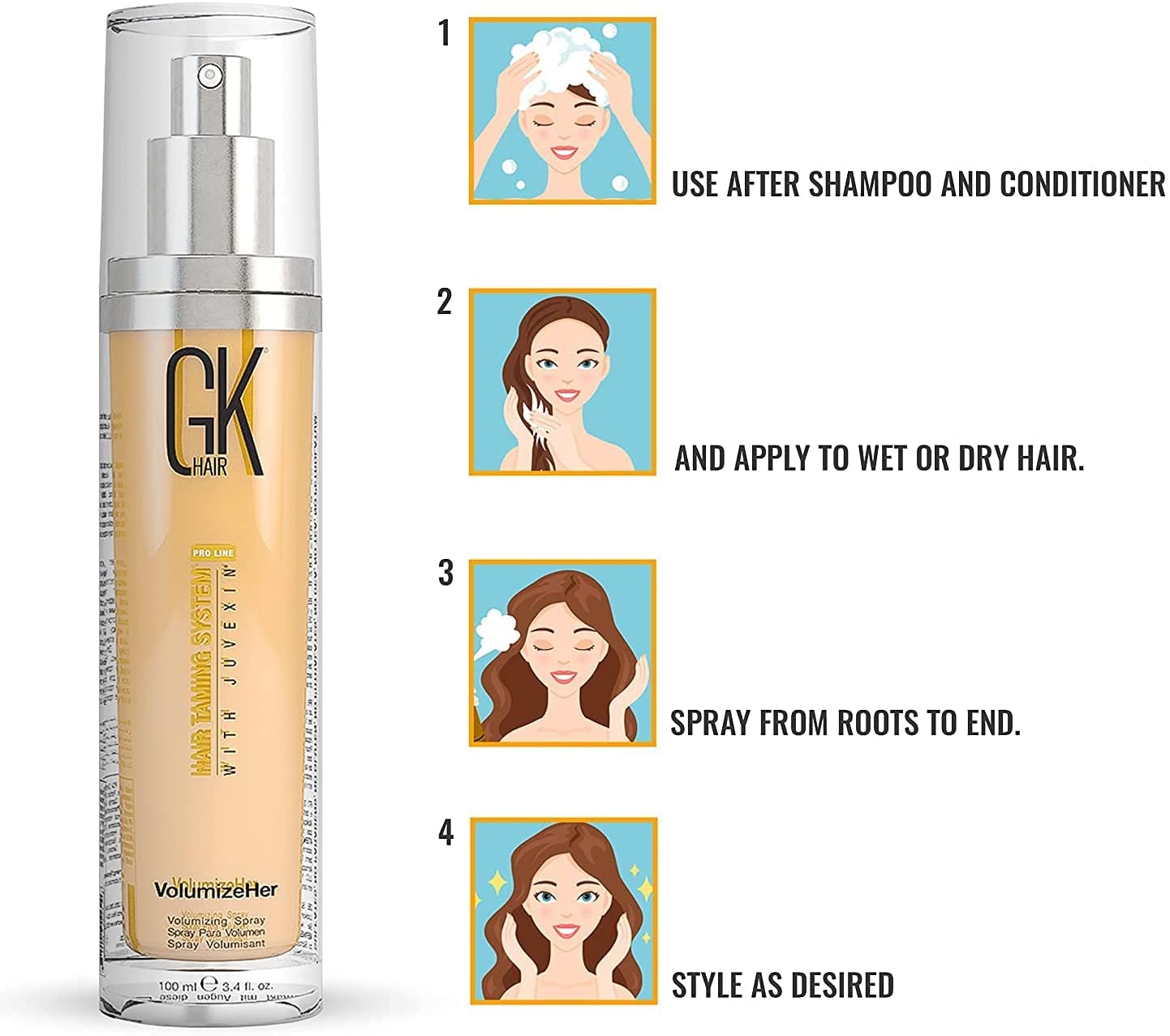 GKHair - VolumizeHER Spray 3.4 oz