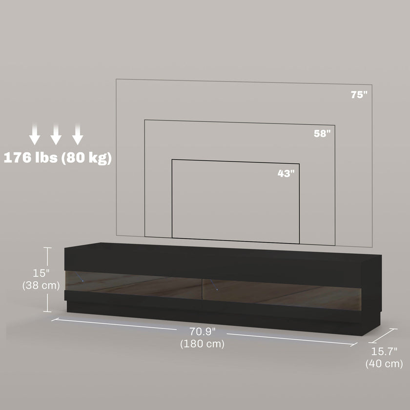 Hart Lighted TV Stand for TVs up to 75