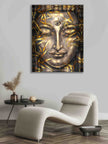 Art mural - Toile peinte Bouddha doré - Oeuvre d'art