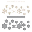 Glimmering Snowflakes Hot Foil Plate & Die Set  from the Bibi's Snowflakes Collection by Bibi Cameron