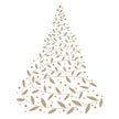 Swirling Foliage Tree Hot Foil Plate from the Glimmer for the Holidays Collection