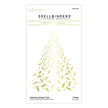 Swirling Foliage Tree Hot Foil Plate from the Glimmer for the Holidays Collection