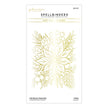 Full Bloom Poinsettia Hot Foil Plate from the Glimmer for the Holidays Collection