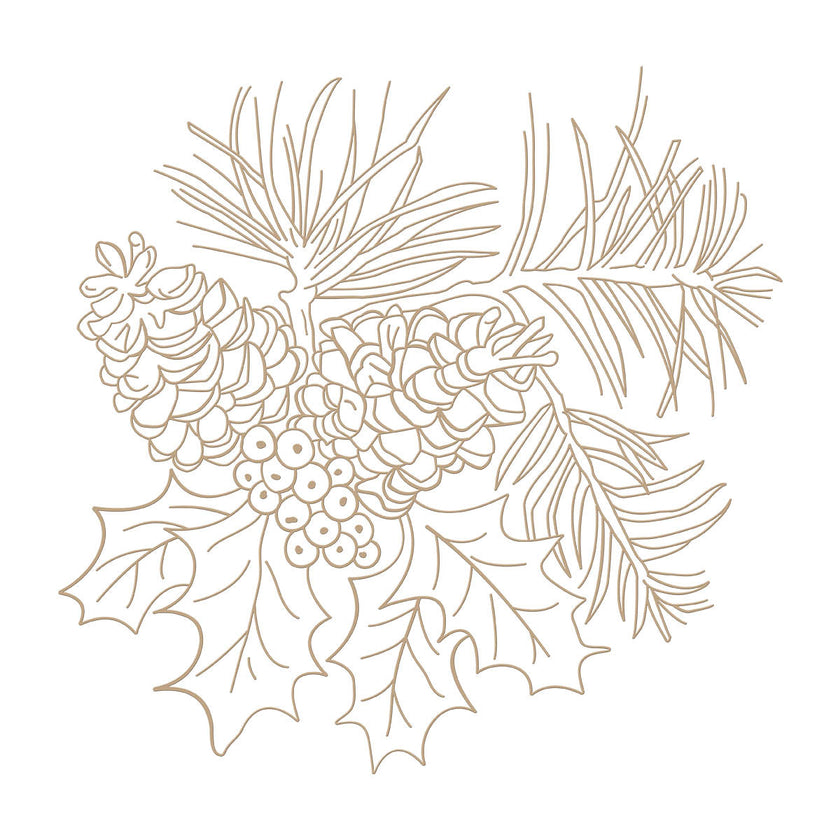 Winter Bough Hot Foil Plate from the Snow Garden Collection by Susan Tierney-Cockburn