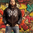 BOL Men's Head Butt Skulls Zipper Hoodie