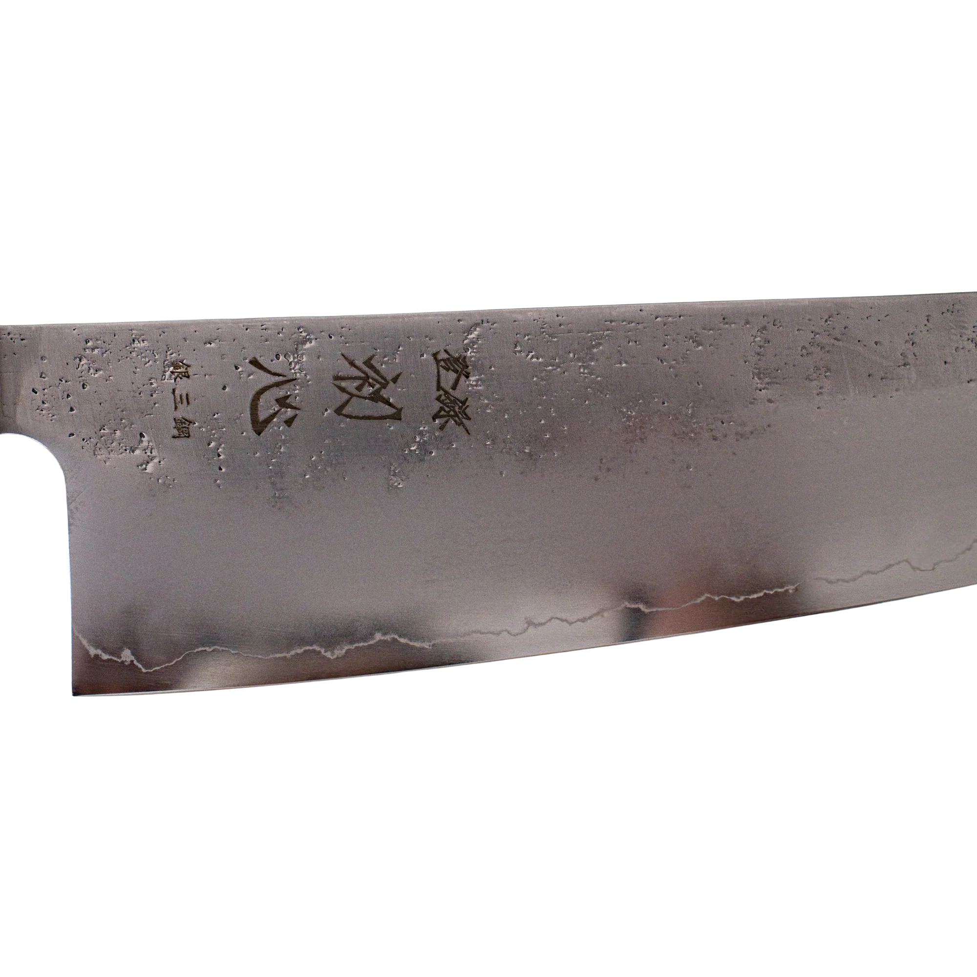 Ginrei Silver 3 Nashiji Gyuto Knife 210mm - Olive Wood Handle