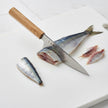 Ginrei Silver 3 Nashiji Kudamono Knife 150mm - Olive Wood Handle