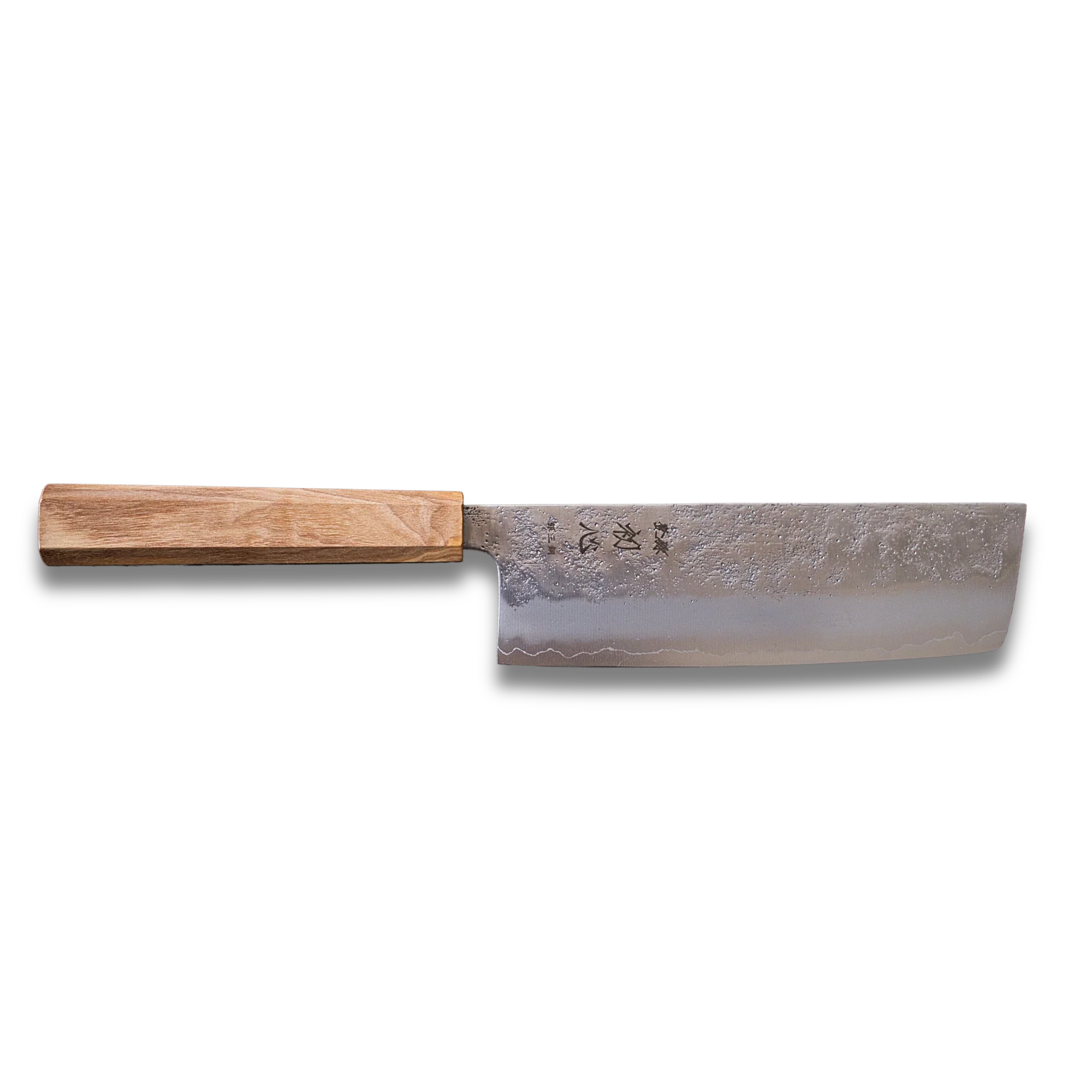 ginrei silver 3-layer nashiji nakiri knife 170mm olive wood handle