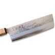 ginrei silver 3-layer nashiji nakiri knife 170mm olive wood handle