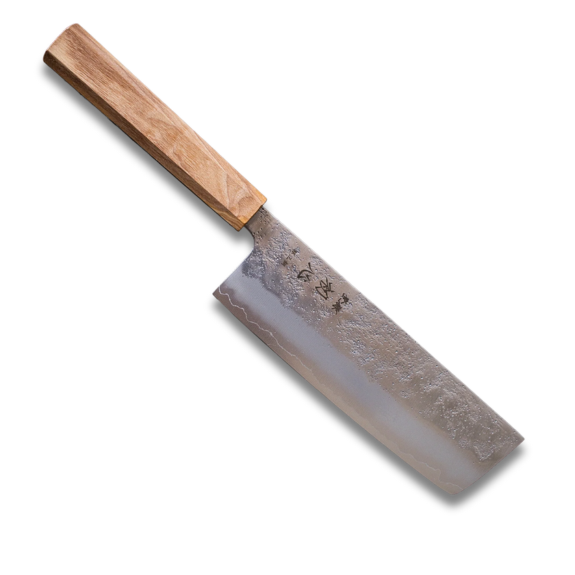 Ginrei Silver 3 Nashiji Nakiri Knife (Gingami No.3) 3-Layer – 170 mm
